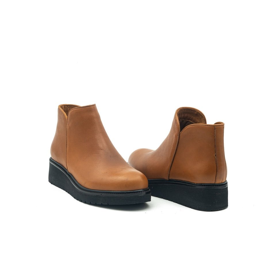 HAKİKİ DERİ TABA BAYAN COMFORT BOT