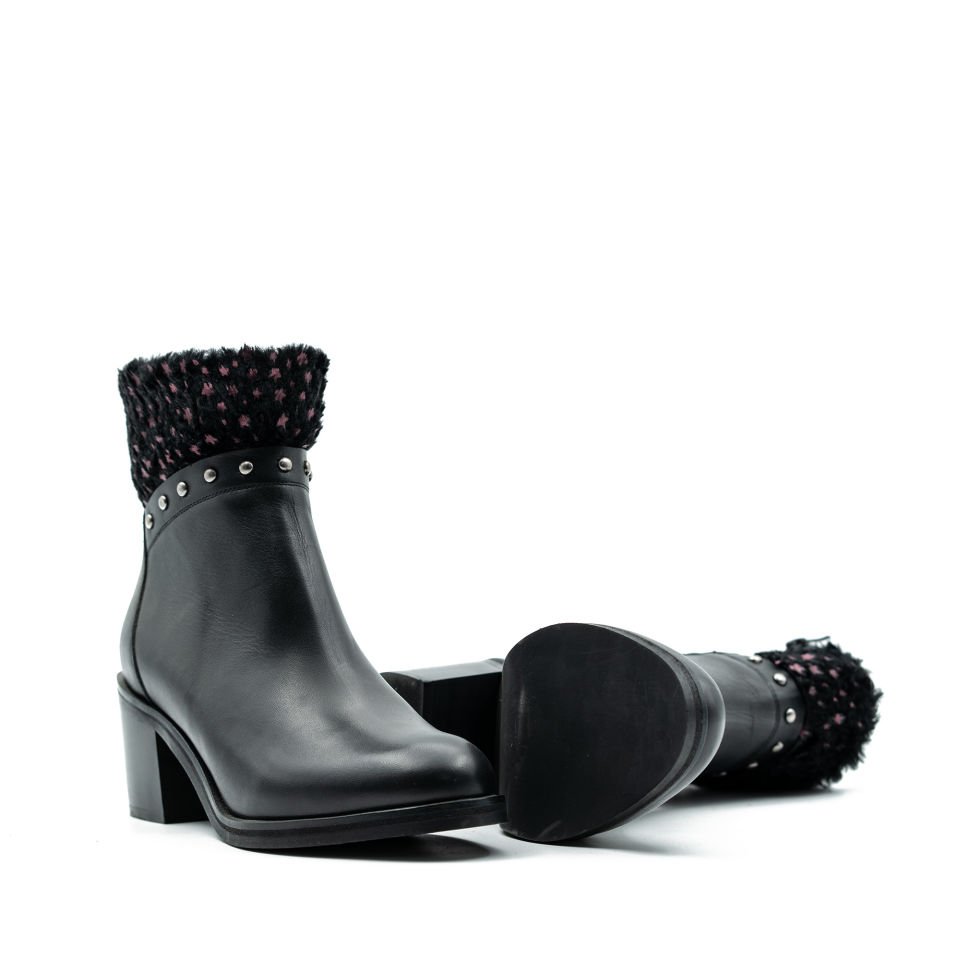 HAKİKİ DERİ SİYAH BAYAN BOT OUTLET