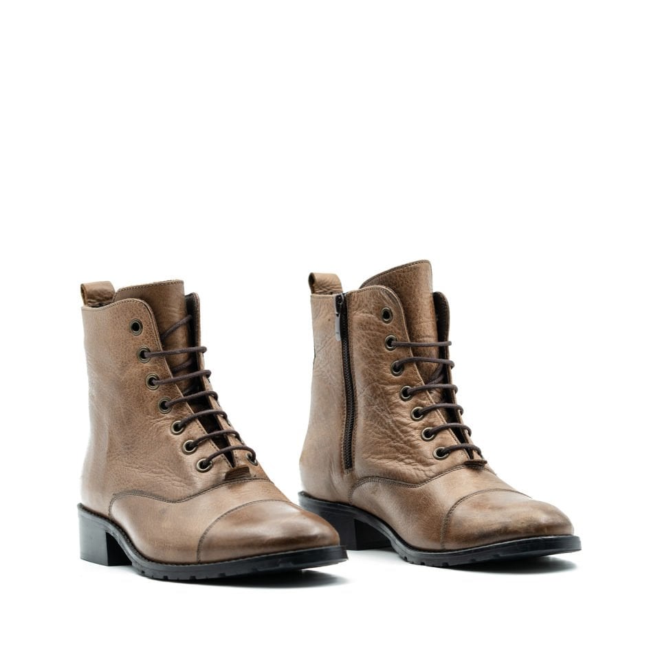HAKİKİ DERİ TABA BAYAN BOT OUTLET