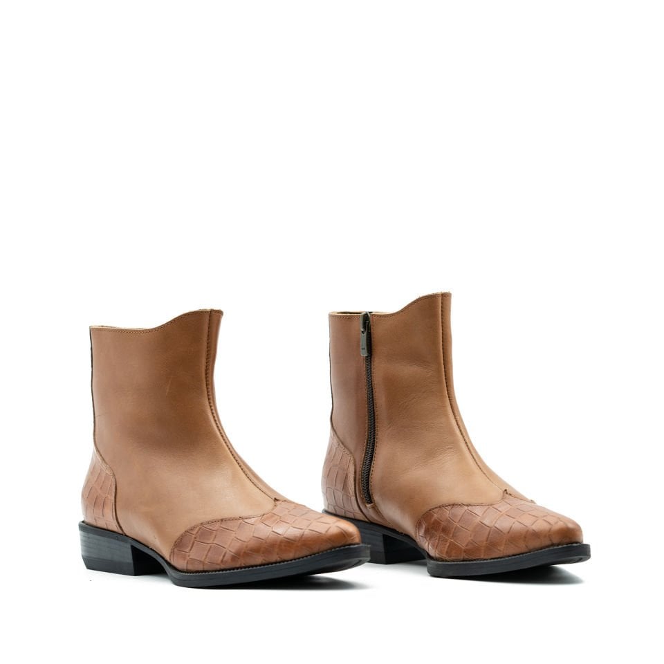 HAKİKİ DERİ TABA BAYAN BOT OUTLET